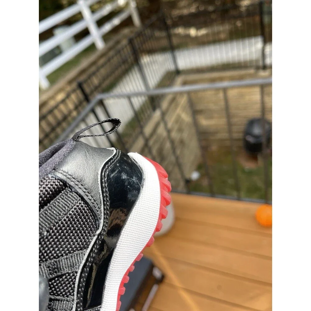 Air Jordan 11 Retro TD ‘Bred’ Baby Toddler 378040-061 - SZ 5C ‘VNDS’ - Picture 7 of 11